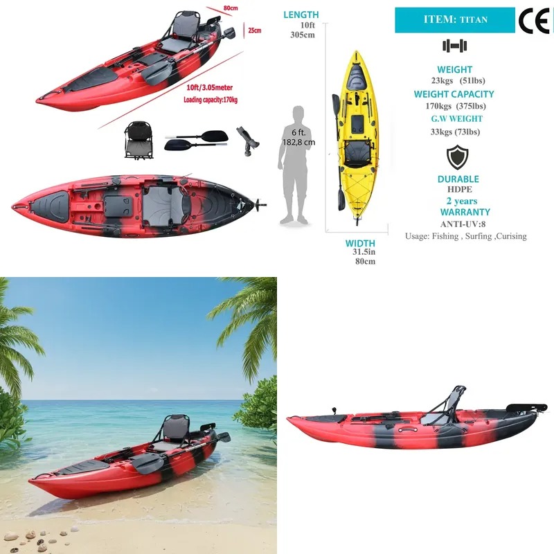 Fishing Kayak Seat - Kayak de pêche monoplace de 10