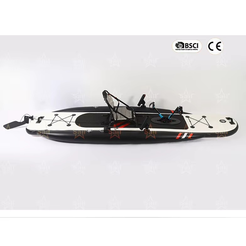 Fishing Kayak Sit On Top - Kayak gonflable à pédales pour adultes,