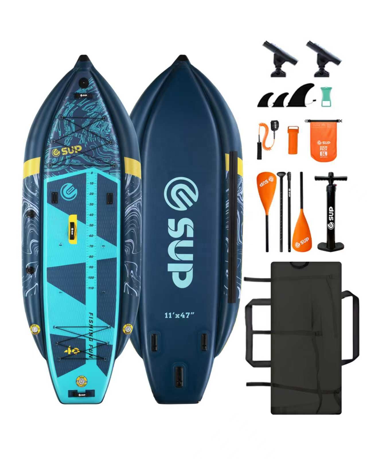Kayak de pêche gonflable avec  - Fishing Kayak Pedal Drive avis et prix